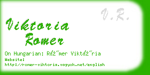 viktoria romer business card